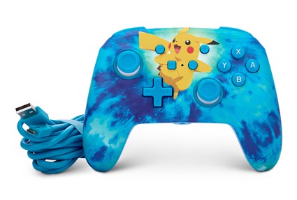 Power A Mando con Cable NSGP0090-01 Enhanced Nintendo Switch Tie Dye Pikachu Licencia Oficial